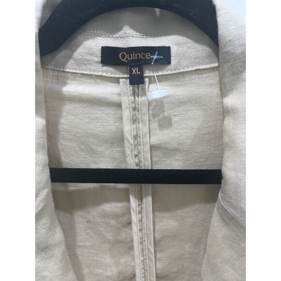 Quince 100% European Linen Blazer in Driftwood Sz XL - Picture 5 of 11
